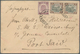 06103 Malaiische Staaten - Negri Sembilan: 1901 Mixed Franking Of F.M.S. 3c. Pair And Perak 2c. Used On Co - Negri Sembilan