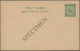 06147 Malaiische Staaten - Negri Sembilan: 1936, 2 C Green Postal Stationery Card And 2 C / 2 C Green Post - Negri Sembilan