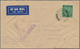 06184 Malaiische Staaten - Negri Sembilan: 1941, 50c. Black/emerald, Single Franking On Airmail Cover From - Negri Sembilan