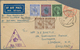 06185 Malaiische Staaten - Negri Sembilan: 1941, Australia Airmail Envelope With Printed Red 'POSTAGE PAID - Negri Sembilan