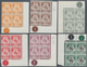 06215 Malaiische Staaten - Negri Sembilan: 1949/1952, Definitives Coat Of Arms, 2c., 4c., 6c. (creasing), - Negri Sembilan