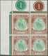 06218 Malaiische Staaten - Negri Sembilan: 1949, Arms Of Negri Sembilan $5 Green/brown Block Of Four From - Negri Sembilan