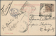 06364 Malaiische Staaten - Penang: 1907, Ppc Showing "Coconut Lane" Bearing 3 Cent Tiger From RAMPART Via - Penang