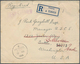 06375 Malaiische Staaten - Penang: 1918, 4c. Dull Purple, Five Copies On Reverse Of Registered Cover From - Penang