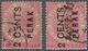 06481 Malaiische Staaten - Perak: 1883 "2 CENTS" And "PERAK" Vertically On 4c. Rose, Both Types Of Overpri - Perak