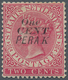 06498 Malaiische Staaten - Perak: 1889, Straits Settlements QV 2c. Bright Rose Wmk. Crown CA With Black Op - Perak