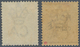 06501 Malaiische Staaten - Perak: 1891, Straits Settlements QV 6c. Lilac Wmk. Crown CA Two Stamps With Bla - Perak