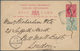 06512 Malaiische Staaten - Perak: 1895, TAIPING: Straits Settlement QV 2c. Carmine Stat. Postcard Uprated - Perak