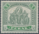 06514 Malaiische Staaten - Perak: 1896, Elephants $1 Green/pale Green With Wmk. Crown CC, Mint Hinged With - Perak