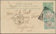 06553 Malaiische Staaten - Perak: 1905 BATU GAJAH: F.M.S. Postal Stationery Card 1c. Green, Uprated Two Si - Perak