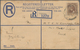 06593 Malaiische Staaten - Perak: 1913/1937, Two Different Registered Letters Incl. Sultan Iskandar 15c. D - Perak