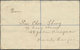 06606 Malaiische Staaten - Perak: 1919, 4c. Scarlet And 10c. Blue Uprating A Registered Stationery Envelop - Perak