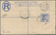 06609 Malaiische Staaten - Perak: 1920, Federated Malay States, 10 C Ultramarine Tiger Registered Pse, Upr - Perak