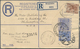 06631 Malaiische Staaten - Perak: 1928 (10.4.), Federated Malay States Registered Letter Tiger 12c. Blue U - Perak