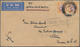 06673 Malaiische Staaten - Perak: 1936/1941, 2 X 30 C Purple And Orange, Multiple Franking On Airmail Cove - Perak