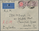 06674 Malaiische Staaten - Perak: 1936 (21.7.), Airmail Cover Bearing Sultan Iskandar 40c. Scarlet/purple - Perak
