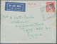 06676 Malaiische Staaten - Perak: 1936, 25c. Dull Purple/scarlet, Single Franking On Airmail Cover From "L - Perak