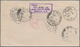 06690 Malaiische Staaten - Perak: 1938/1939, PUSING: Registered Cover With Seven Stamps Sultan Iskandar 1c - Perak