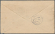 06726 Malaiische Staaten - Perak: 1940, 4 C Orange, Vertical Pair On Cover With Double Circle Dater SITIAW - Perak