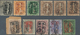 06765 Malaiische Staaten - Perak: Japanese Occupation, 1942, General Issues, Small Seal Ovpts, 1 C.-50 C. - Perak