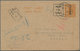 06794 Malaiische Staaten - Perak: General Issues, Perak 2 C. Stationery Card Orange W. S. L. Kanji Ovpt. A - Perak