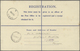 Delcampe - 06810 Malaiische Staaten - Perak: 1954/1955, Three Registered Letters Sultan Yussuf Izzuddin Shah 20c. Blu - Perak