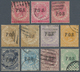 06826 Malaiische Staaten - Perak-Dienstmarken: 1889 Set Of Eight Different Singles, Plus Three Stamps Show - Perak