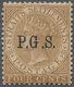 06827 Malaiische Staaten - Perak-Dienstmarken: 1889, Straits Settlements QV 4c. Brown With Wmk. Crown CA O - Perak