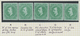 06853 Malaiische Staaten - Sarawak: 1875, Sir Charles Brooke Complete Set In Five Different TRANSFER TYPES - Other & Unclassified