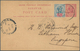 06889 Malaiische Staaten - Sarawak: 1903, 3 C Carmine Postal Stationery Card, Uprated With 1 C Blue/rose, - Other & Unclassified