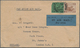 07210 Malaiische Staaten - Selangor: 1936, BANTING: Mosque 1c. Black And 6 X 4c. Orange (one Stamp With Fa - Selangor