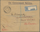 07300 Malaiische Staaten - Selangor: 1941 Official Registered Cover Used Locally Kuala Lumpur By The Offic - Selangor