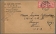 07311 Malaiische Staaten - Selangor: 1941, 6 C Scarlet, Horizontal Pair On Insufficiently Franked Censor C - Selangor