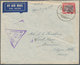 07318 Malaiische Staaten - Selangor: 1941, FORCES MAIL: Mosque 25c. Purple/scarlet Single Use On Airmail C - Selangor