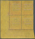 07430 Malaiische Staaten - Trengganu: 1922, Malaya-Borneo Exhibition 10c. Green/red On Yellow Block Of Fou - Trengganu