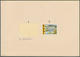 07497 Malaysia: 1966, First Malaysia Plan 15c. 'Irrigation' IMPERFORATE PROOF Affixed Into Official Presen - Malaysia (1964-...)