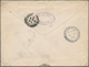 07619 Singapur: 1915, TANGLIN: Straits Settlements KGV 4c. Violet Single Use On Cover With Double-circle ' - Singapore (...-1959)