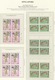 07766 Singapur: 1962/1969, Definitives "Fishes, Orchids & Birds", 1c. - $5, Set Of 32 Plate Blocks (differ - Singapore (...-1959)