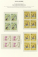 Delcampe - 07767 Singapur: 1962/1969, Definitives "Fishes, Orchids & Birds", 1c. - $5, Set Of 33 Blocks Of Four (diff - Singapore (...-1959)