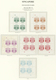 07798 Singapur - Portomarken: 1989/1997, Cypher On Striated Field, 1c. To $1, Set Of Ten Plate Blocks, Unm - Singapore (1959-...)