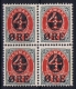 Denmark : Mi Nr 40 Inverted Watermark 2x Postfrisch/neuf Sans Charniere /MNH/** 2x MH/* Flz/ Charniere - Ungebraucht