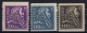 Sweden : Mi Nr 141 - 143 Fa 153 - 155 MH/* Flz/ Charniere   1921 - Ungebraucht