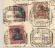 Deutsches Reich - 1919 - 7 Stamps On Postcard Cancelled Esslingen W. Verfassungstag - Brieven En Documenten