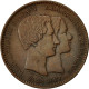 Monnaie, Belgique, 10 Centimes, 1853, TTB, Cuivre, KM:1.1 - 10 Cent