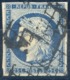 France - N°4 - Bleu - Oblitéré - 2 Scans - (F305) - 1849-1850 Ceres