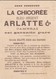 CHROMO---chicorée Bleu Argent  ARLATTE & CIie  CAMBRAI--berrichonne--( Bergère )--voir 2 Scans - Tea & Coffee Manufacturers