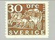 Sweden -  Postal Coach On Stamp On Postcard.   # 07488 - Postal Services