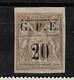 #219# GUADELOUPE YVERT 1 UNUSED NO GUM, SEE SCANS FOR CONDITION. - Neufs