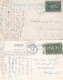 Canada Lot Of 2 Postcards, Sc#97 1-cent 1908 &amp; #142 2-cent 1927 Issues, Stephens NB And Sandwich ONT Postcard Images - Historia Postale