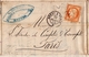 Lettre 1875 Cérès Rennes Ille-et-Vilaine Banques Recouvrements G. Richelot Cachet Brest à Paris - 1849-1876: Période Classique